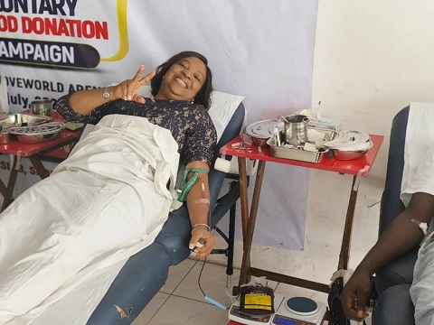 Voluntary blood donation by VMC Lagos Zone5 Nigeria