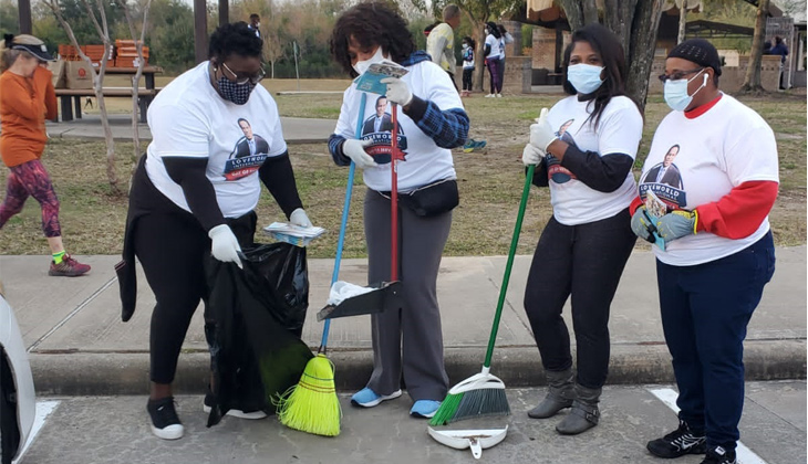 VMC Houston Texas Cleans up their community