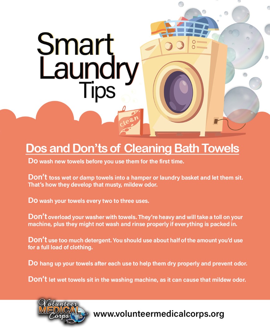 Dos and don'ts of cleaning bath towes