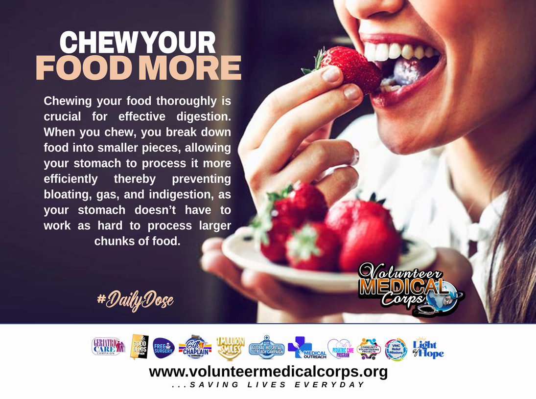 CHEW YOUR FOOD MORE