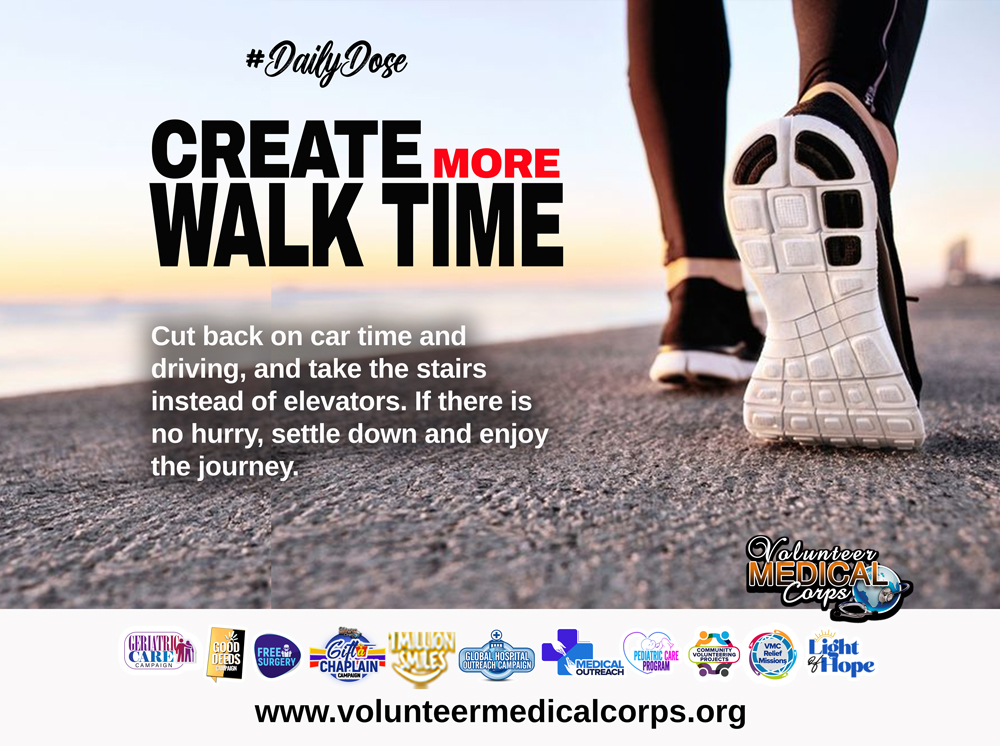 CREATE MORE WALK TIME