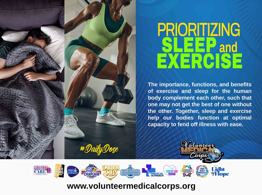 PRIORITIZING SLEEP AND EXERCISE