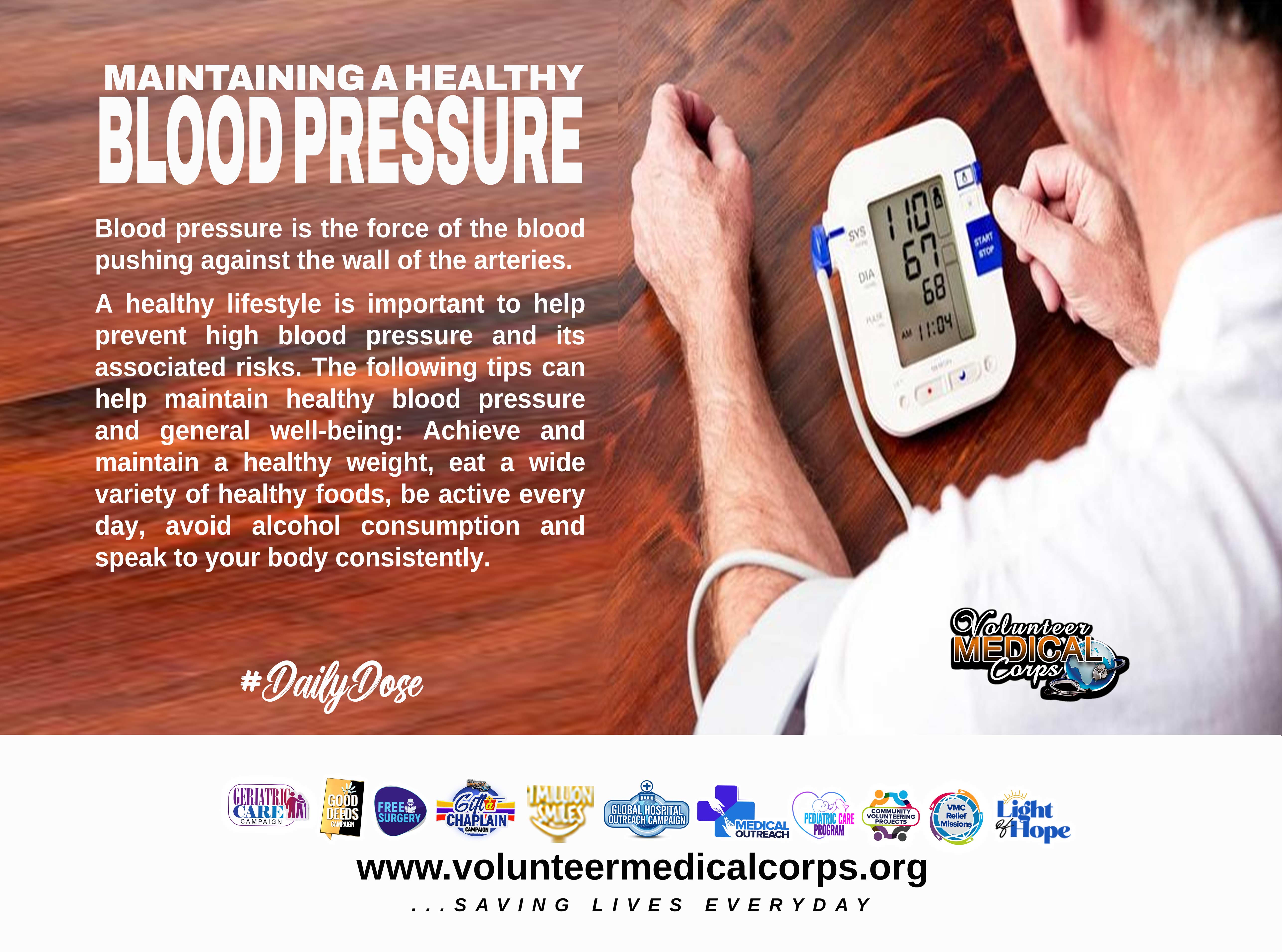 MAINTAINING A HEALTHY BLOOD PRESSURE