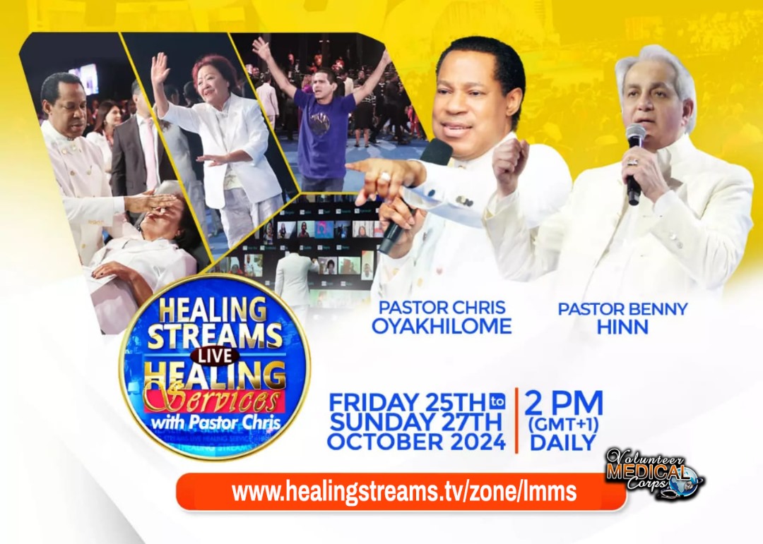 The Healing Streams live Healing Services October Edition