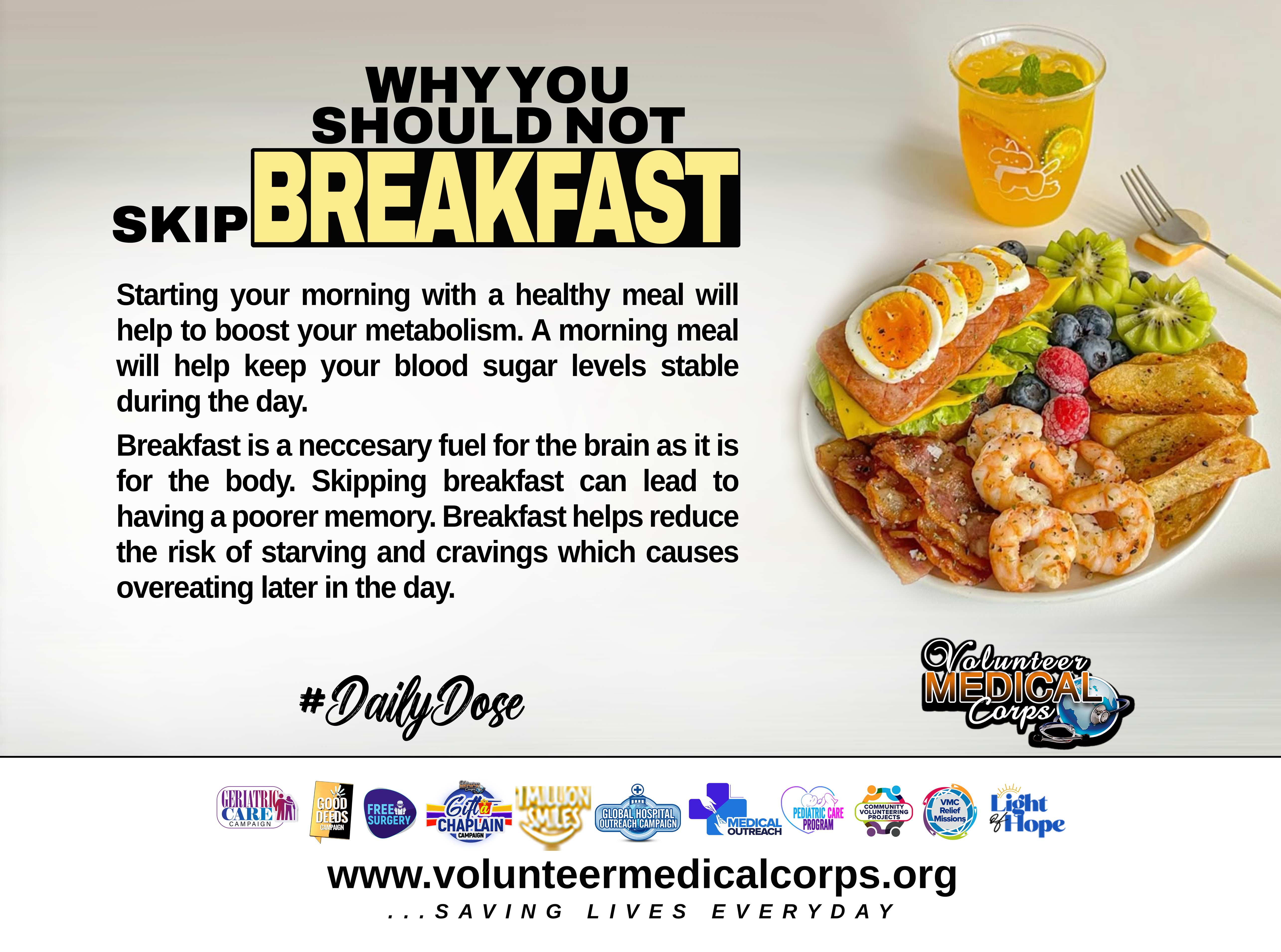 WHY YOU SHOULD NOT SKIP BREAKFAST