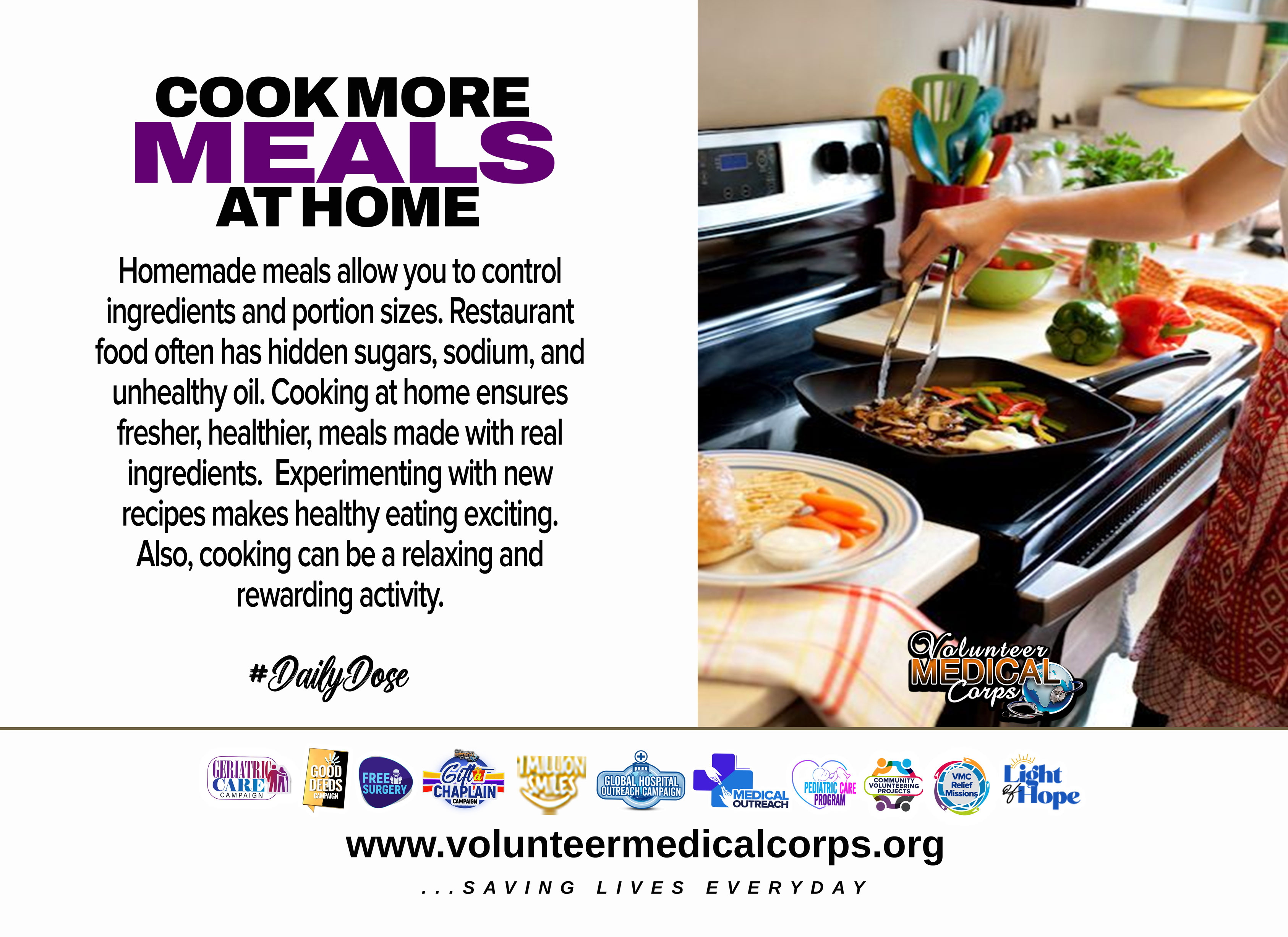 COOK MORE MEALS AT HOME